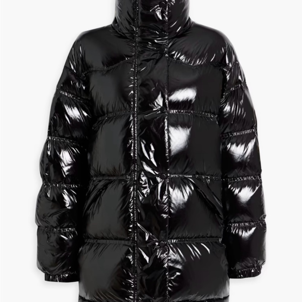 NWT Stand Studio Glossy Black Puffer Coat